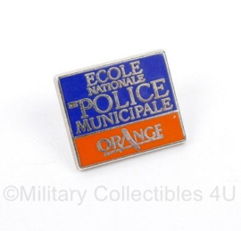 Franse politie École nationale de police municipale Orange speld - 2 x 1,5 cm - origineel