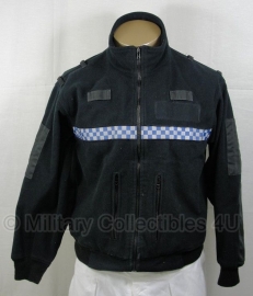 Britse politie POLICE fleece jack zwart & geblokt - Large Tall of Medium Short  origineel