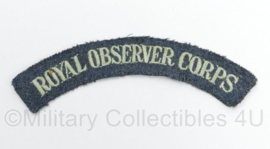 Britse leger RAF Royal Observer Corps shoulder title - 15 x 4,5 cm - origineel
