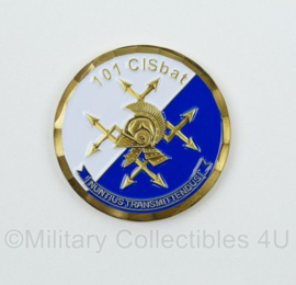 KL Nederlandse leger 101 CISBAT 101 Communication and Information Systems bataljon coin - diameter 4 cm - origineel