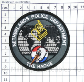 Netherlands Police Department The Haque embleem - met klittenband  - 9 cm. diameter