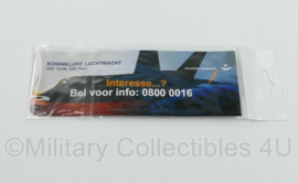 KLU Koninklijke Luchtmacht Mobile Flashing Sticker - nieuw in verpakking - origineel