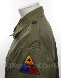 US M43 jas - US 4th armored division - maat 50(= nl maat 54) - replica