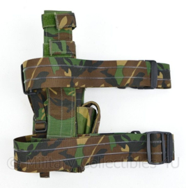 KL Nederlandse leger beenholster sneltrekker Glock 17 Woodland - LINKSHANDIG - origineel