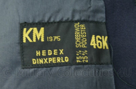 Korps Mariniers Barathea Uniform jas+broek 1976 met parawing Rang Korporaal- Maat 46K - Origineel