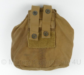 KL Nederlandse leger Dumppouch Droppouch Coyote - 17 x 9 x 20 cm - gebruikt - origineel
