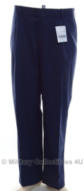 KLU Luchtmacht DT herenbroek uniform broek blauw met zwarte bies - ONGEDRAGEN - kwartmaat 24  - origineel