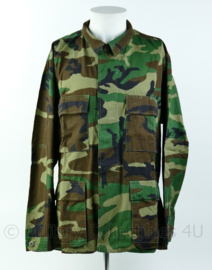 US Army Woodland BDU jas - maat Large Regular - zonder emblemen (of resten ervan) - NIEUW - origineel