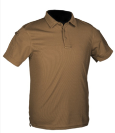 Tactical Quick Dry Poloshirt korte mouw - met klittenband op de mouwen -  COYOTE - nieuw gemaakt