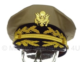 US Army Admiral visor cap khaki - model MacArthur - maat 57 t/m 60