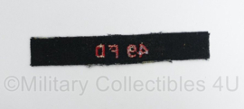 Canadese leger 49 FD 49 Field Regiment Artillery shoulder title - 13 x 2 cm - origineel