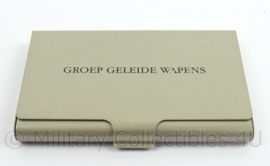 KLu Luchtmacht GGW Groep Geleide Wapens visitekaartjes houder - afmeting 9 x 6 x 1,5 cm - origineel