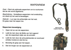 Defensie NFP Multitone Draagriem Wapen Voss - gebruikt  - origineel