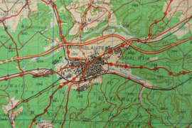 WW2 British War Office map 1944 Central Europe Keiserslautern - 88 x 65 cm - origineel