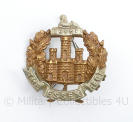 WO2 Britse Cap badge The Essex Regiment - 4,5 x 4 cm - origineel