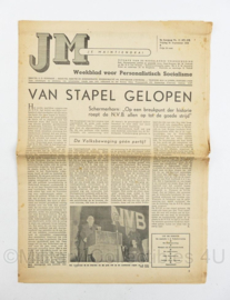 krant JM Je Maintiendrai van 21 september 1945 - origineel