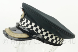 British Police officer cap voor hogere rangen - met zilverkleurige band Semper Vigilo - maat 58 - origineel