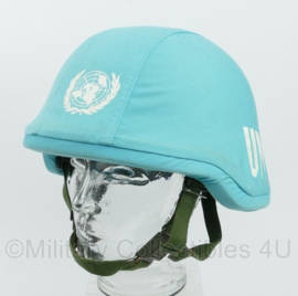 KL Nederlandse leger VN UN Verenigde Naties M92 M95 composiet helm - maat Medium - gedragen - origineel
