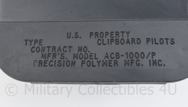 USAF US Air Force en Klu Koninklijke Luchtmacht Clipboard Pilots - piloten schrijftafel voor om het been met verlichting - 25 x 14 x 6 cm - origineel