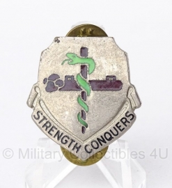 U.S. Army 45th Support Battalion Unit Crest (strength conquers) - origineel