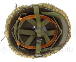 KL Landmacht M1 helm met jute en helm net - origineel