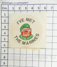 British Royal Marines I've met the Marines sticker - 6 x 6 cm - origineel