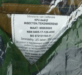 Korps Mariniers en defensie nieuwste model jungle camo permethrine basis jas Jungle - maat 8000/0005 - NIEUW in verpakking - origineel