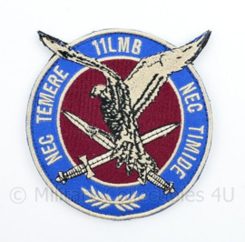 11 LMB Luchtmobiele Brigade NEC Temere NEC Timide embleem - met klittenband - diameter 9 cm