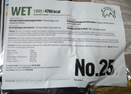 1 zak 24uurs rantsoen Maaltijd zak 24 Hour OUTMEALS General Ration  Army 4600 kcal - menu 2 of menu 17 - houdbaar 2027