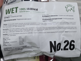 1 zak 24uurs rantsoen Maaltijd zak 24 Hour OUTMEALS General Ration  Army 4600 kcal - keuze uit meerdere menu's - exp. 4-2027 / 5-2027