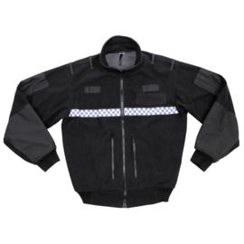 Britse politie POLICE fleece jack zwart & geblokt - Large Tall of Medium Short  origineel