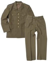 Class A jas en broek - bruikbaar als wo2 us model - groen - ongedragen maar origineel