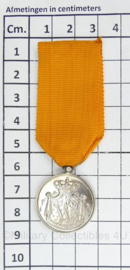 Trouwe dienst zilver Koninklijke Marine - Wilhelmina - 8,5 x 3 cm -  origineel