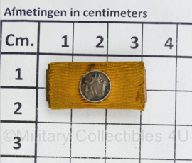 Medaille balk Trouwe dienst zilver Koninklijke Marine - Wilhelmina - 3 x 1,5 cm - origineel