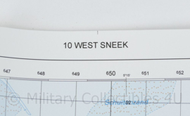 Defensie stafkaart 10 West Sneek M733 - schaal 1 : 50.000 -57 x 83 cm - origineel