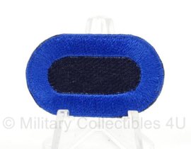 WO2 US Oval wing klein formaat - donkerblauw met blauwe rand - afmeting 2,5 x 4 cm - replica