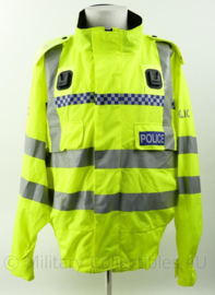 Britse Politie lightweight jacket High Visability met portofoon houders - nieuw met epauletten en met nr van agent - Large Regular - origineel