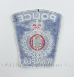Canadese Politie embleem Canadian Winnipeg Police patch - 10,5 x 9 cm - origineel