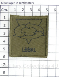 Defensie borst embleem LBBKL Bevoorradingsbedrijf KL - met klittenband - 5 x 5 cm - origineel