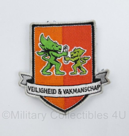 Defensie VEVA Veiligheid en Vakmanschap embleem - met klittenband - 7,5 x 7 cm - origineel