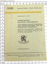 MVO Handleiding Militair Tuchtrecht 1952 - 3108 - afmeting 12 x 19 cm - origineel