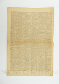 WO2 Duitse krant Frankische Tageszeitung nr. 225 25/26 september 1943 - 47 x 32 cm - origineel
