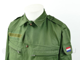 Zeldzame KL basis jas 1e model begin jaren 90  in groen - kleur groen van M78 kleding - 6080/8590 - origineel