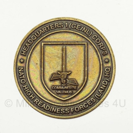 Coin Headquarters 1(GE/NL) Corps - NATO High Readiness Forces (Land) HQ Operation Peregrine Sword 2012- origineel