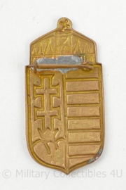 Speldset van het Wapen van Hongarije en brandweer - 4 x 2 cm/2 x 1½ cm - origineel