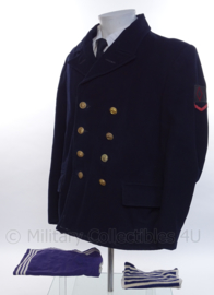 KM Koninklijke Marine Matrozen uniform jas met dubbele rij knopen Bonker- rang "matroos der 2de klasse" - maat M - origineel