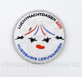 KLU Luchtmacht embleem Luchtmachtdagen 2011 Vliegbasis Leeuwaren - met klittenband - diameter 10 cm - origineel