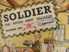 The British Army Magazine Soldier December 1954 -  Afkomstig uit de Nederlandse MVO bibliotheek - 30 x 22 cm - origineel