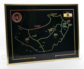 Nederland in dienst van vrede Lebanon 1979-1985 Wanddisplay - 30 x 40 x  1,5 cm - origineel