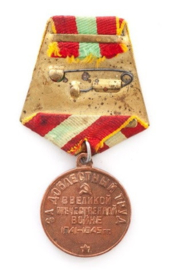 Russische medaille Patriotoc home defence medal  - origineel